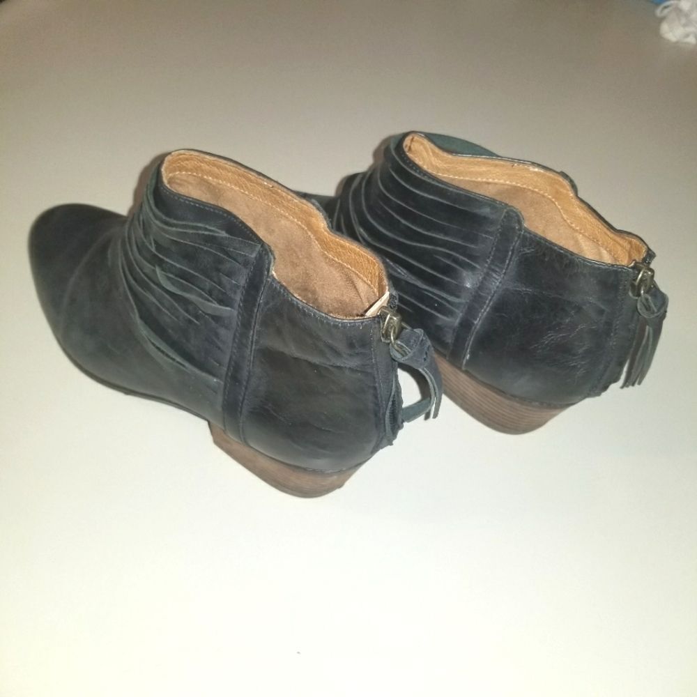 Clarks Grey Leather Spye Celeste Ankle Boots 9.5 - Picture 9 of 12